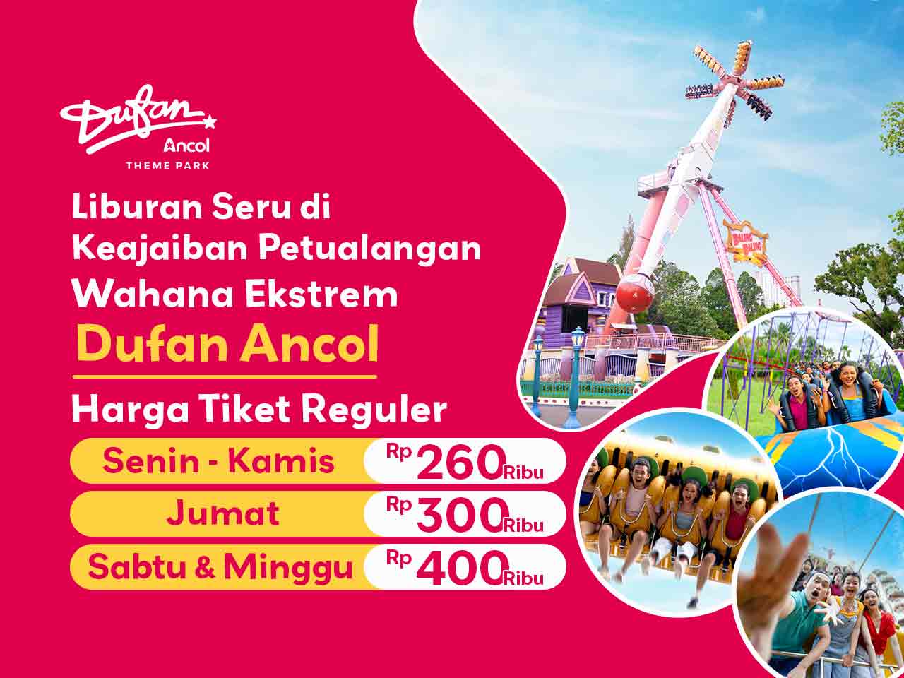 Main Ke Semua Wahana di Dufan Mulai dari 260ribu